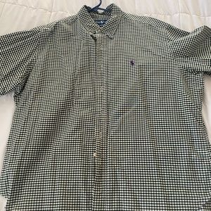 Ralph Lauren green check button down XL/XXL